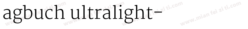 agbuch ultralight字体转换